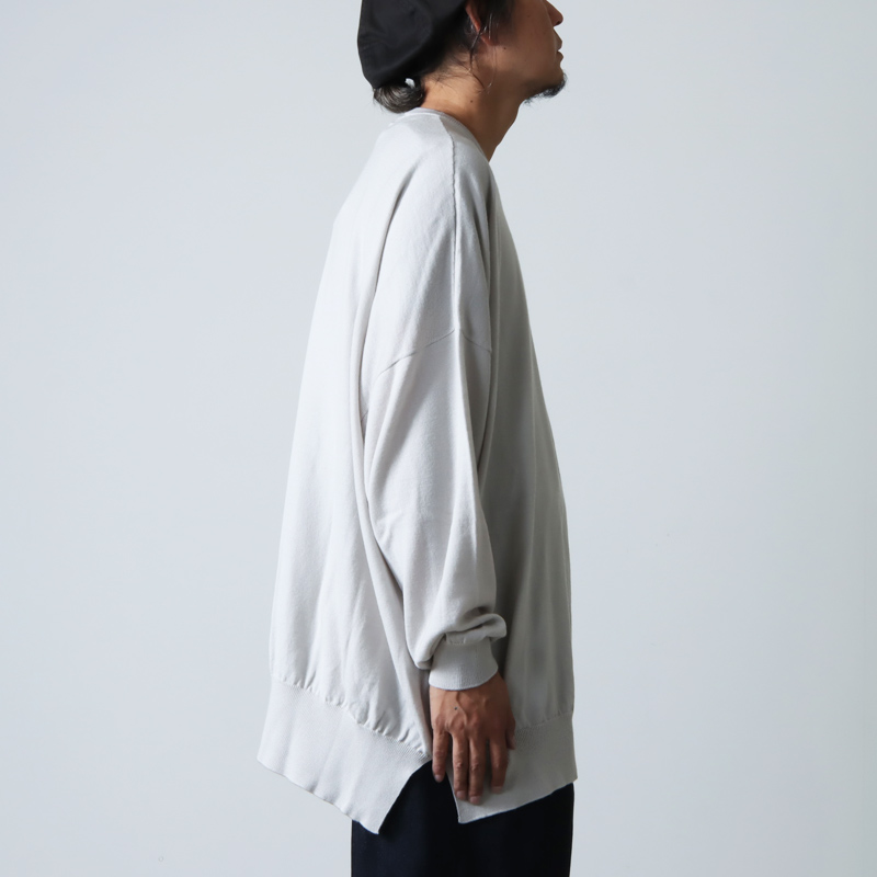 Graphpaper (グラフペーパー) Fine Wool Oversized Crew Neck Knit