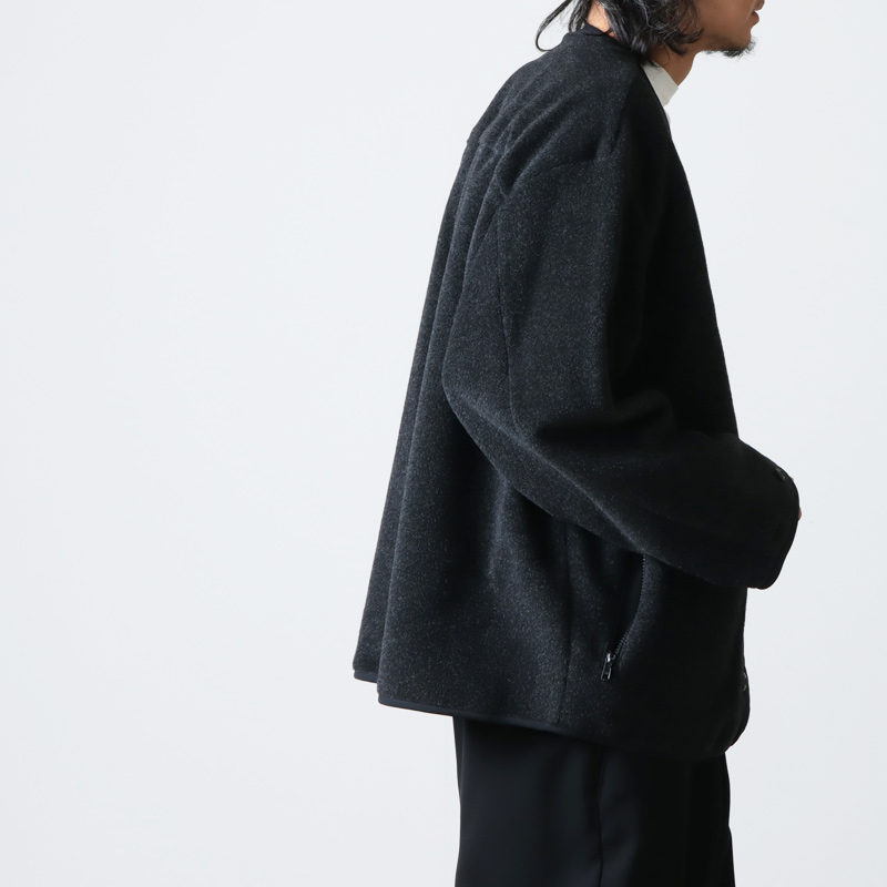 Graphpaper (グラフペーパー) Wool Alpaca Boa Collarless Blouson