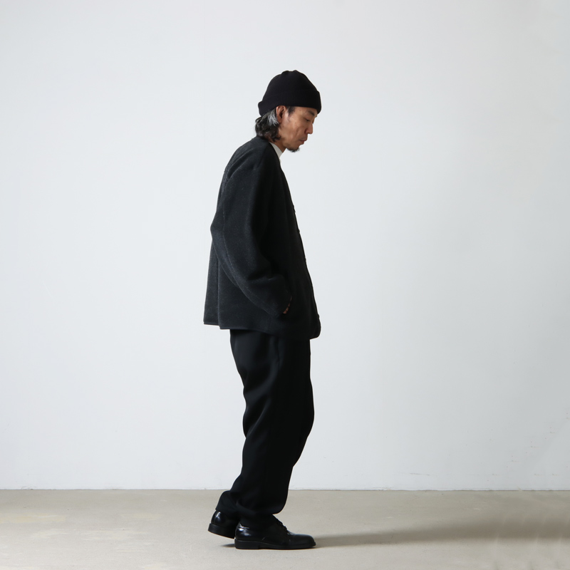 Graphpaper (グラフペーパー) Wool Alpaca Boa Collarless Blouson