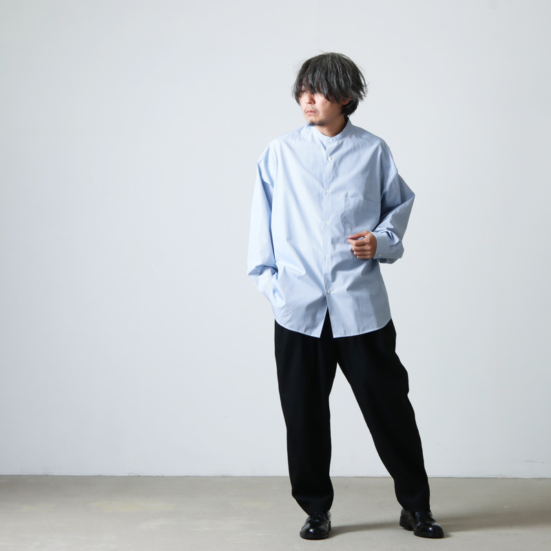 Graphpaper (グラフペーパー) Thomas Mason for GP L/S Oversized Band ...