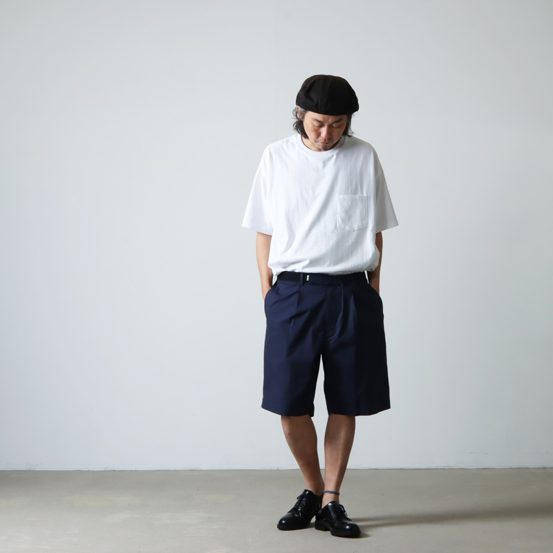 Graphpaper (グラフペーパー) Stretch Typewriter Wide Chef Shorts 