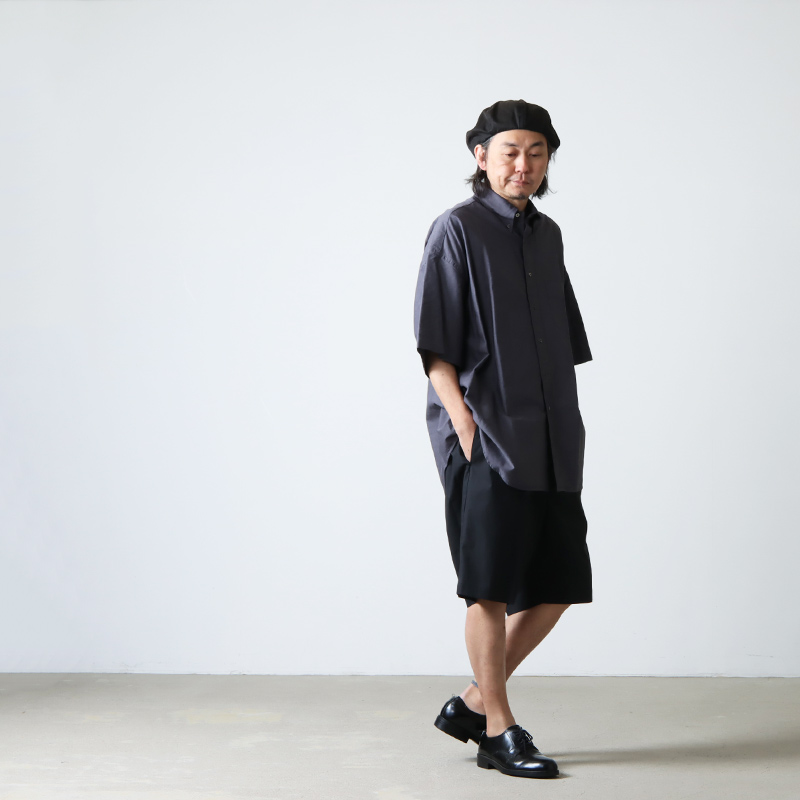 Graphpaper (グラフペーパー) Stretch Typewriter Wide Chef Shorts