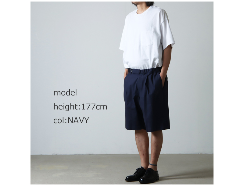 Graphpaper (グラフペーパー) Stretch Typewriter Wide Chef Shorts