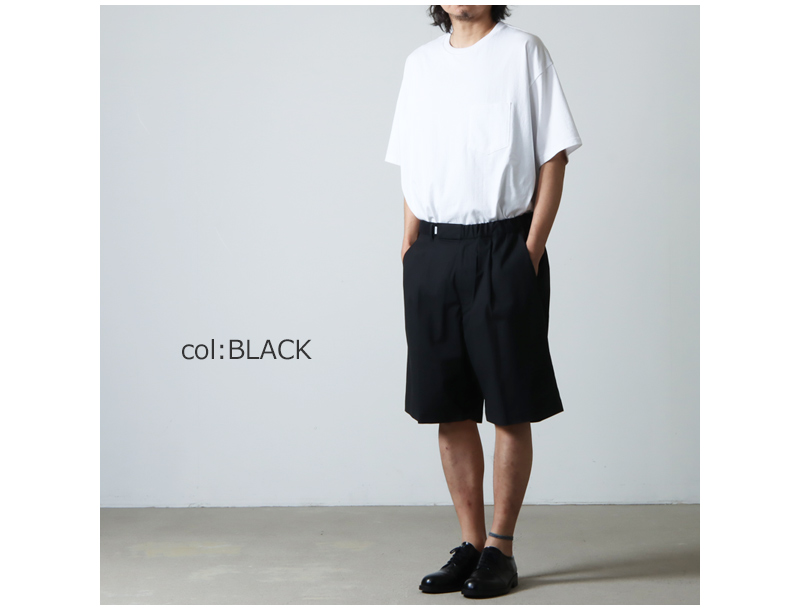 Graphpaper (グラフペーパー) Stretch Typewriter Wide Chef Shorts 
