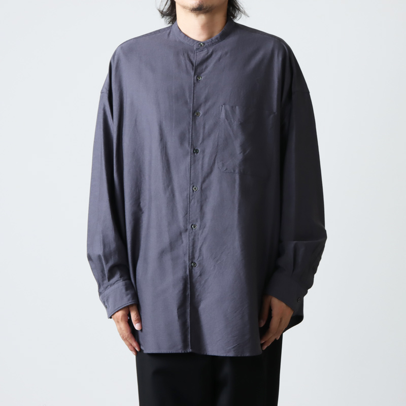 Graphpaper (グラフペーパー) Oxford Oversized L/S Band Collar Shirt