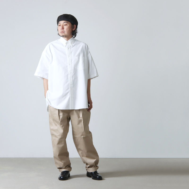 Graphpaper (グラフペーパー) Oxford Oversized S/S B.D Shirt