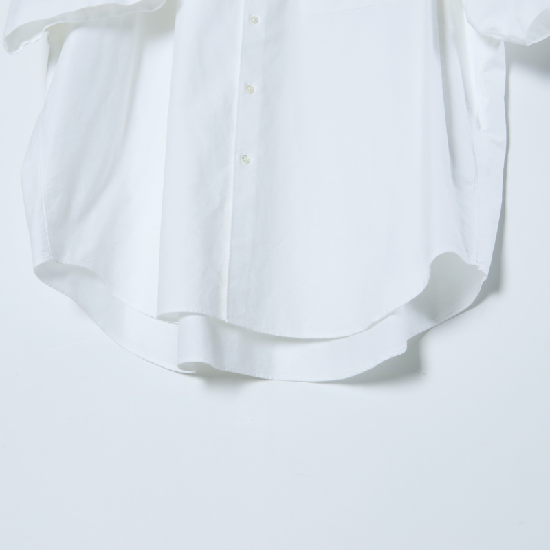 Graphpaper(եڡѡ) Oxford Oversized S/S Band Collar Shirt