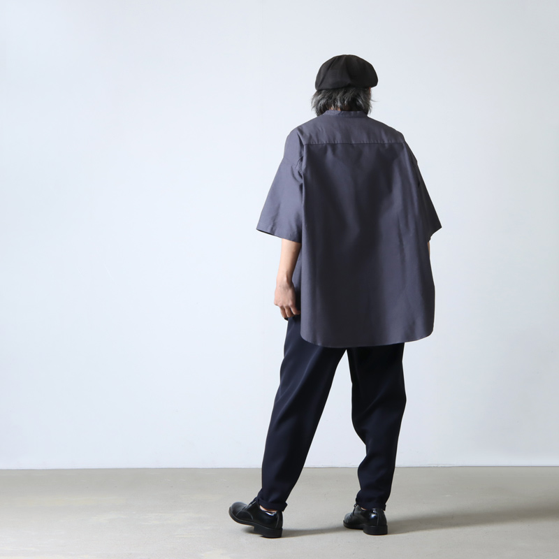 Graphpaper(グラフペーパー) Oxford Oversized S/S Band Collar Shirt