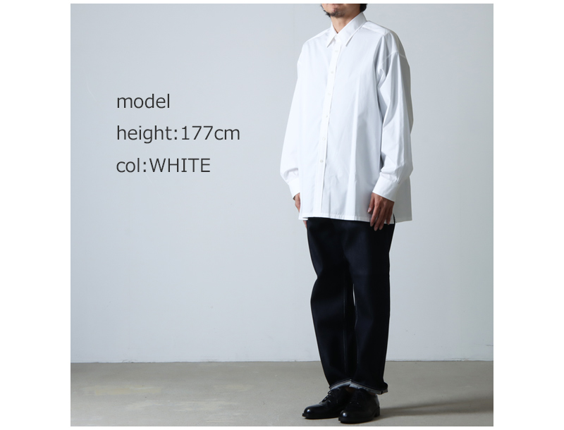 Graphpaper (グラフペーパー) High Count Broad Regular Collar Shirt