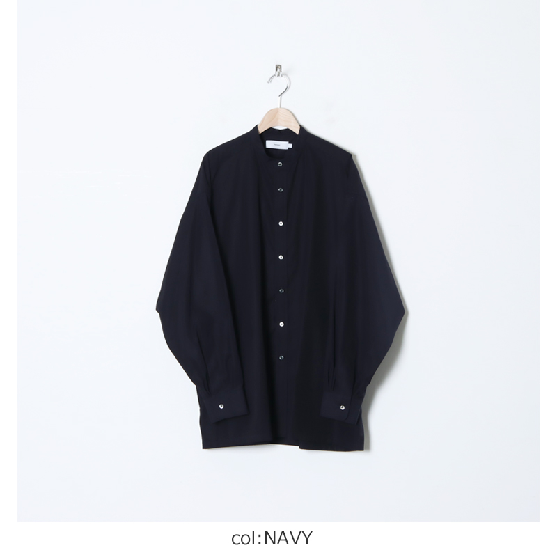 Graphpaper (グラフペーパー) High Count Broad Band Collar Shirt