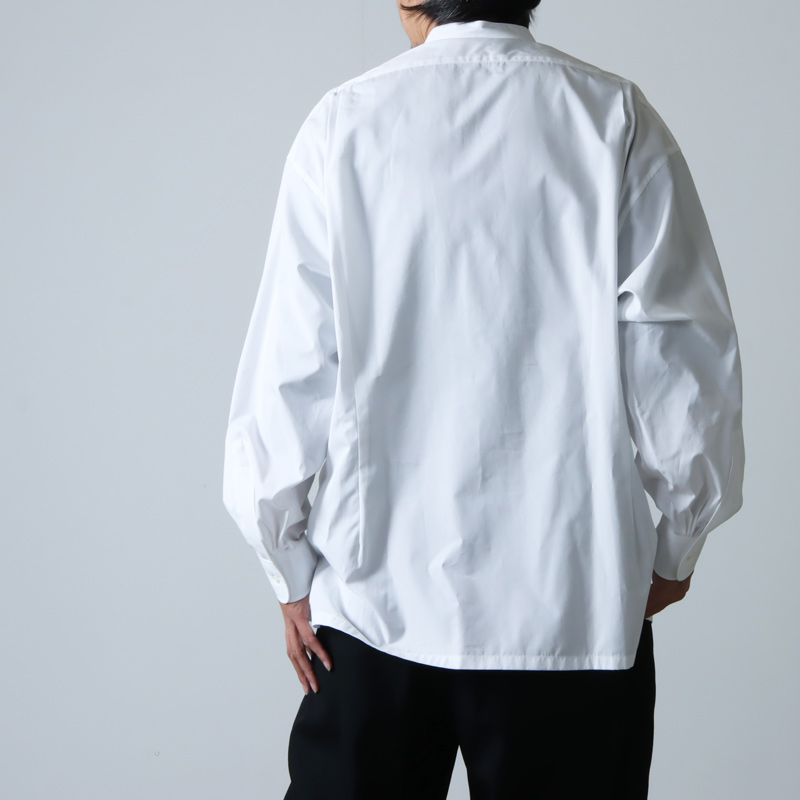 Graphpaper(եڡѡ) High Count Broad Band Collar Shirt