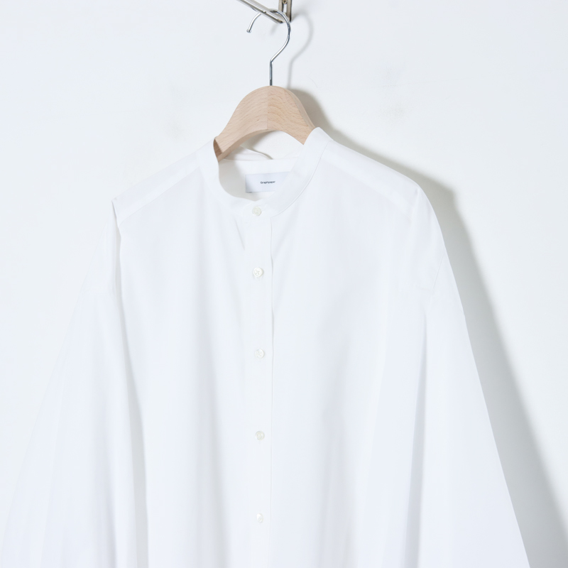 Graphpaper (グラフペーパー) High Count Broad Band Collar Shirt 