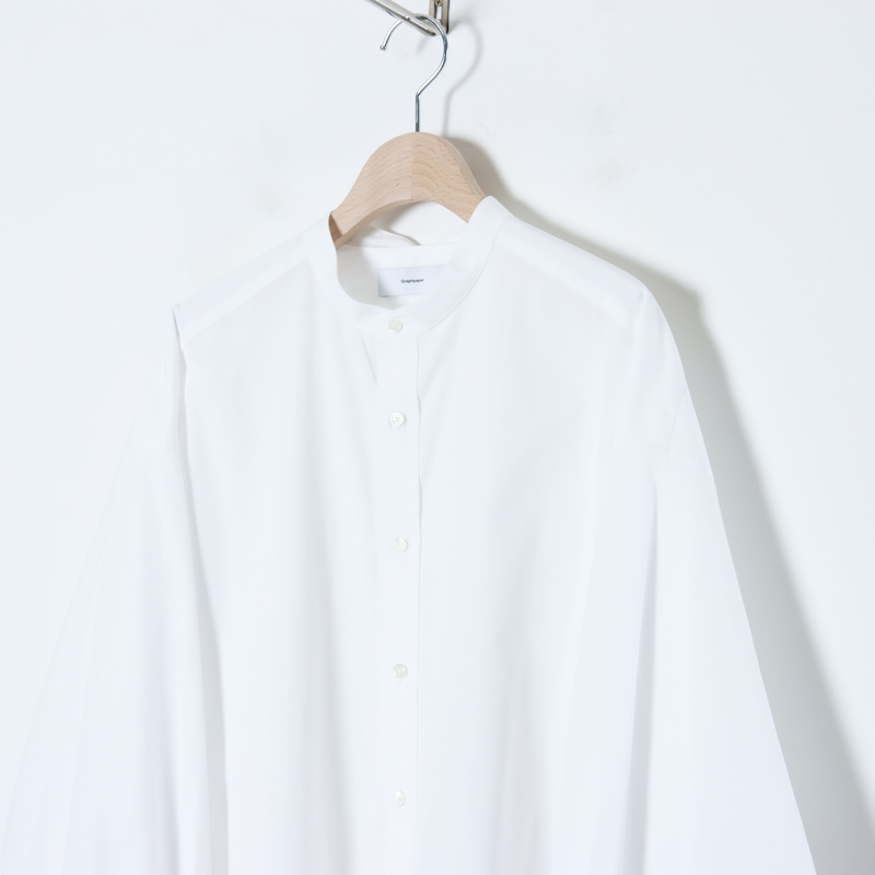 Graphpaper (グラフペーパー) High Count Broad Band Collar Shirt