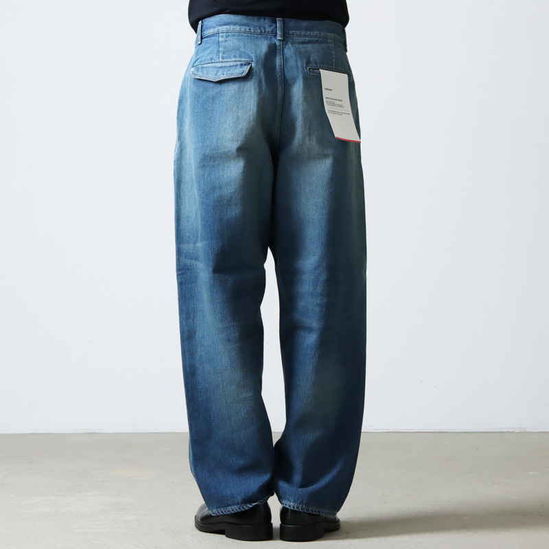 スタイリッシュシンプル Selvage Denim Two Tuck Tapered Pants | www