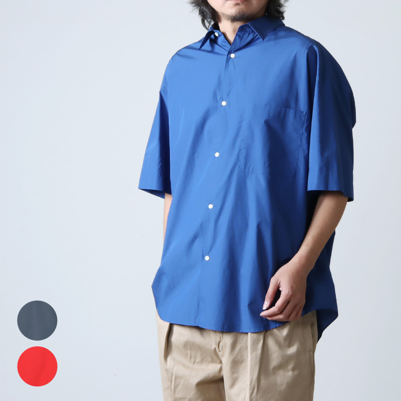 Graphpaper (グラフペーパー) Broad S/S Oversized Regular Collar Shirt / ブロードショートスリーブオーバーサイズドレギュラーカラーシャツ