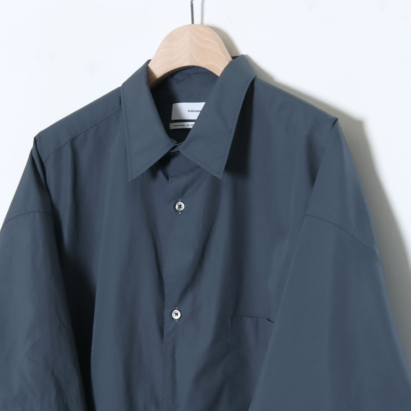 Graphpaper(եڡѡ) Broad S/S Oversized Regular Collar Shirt