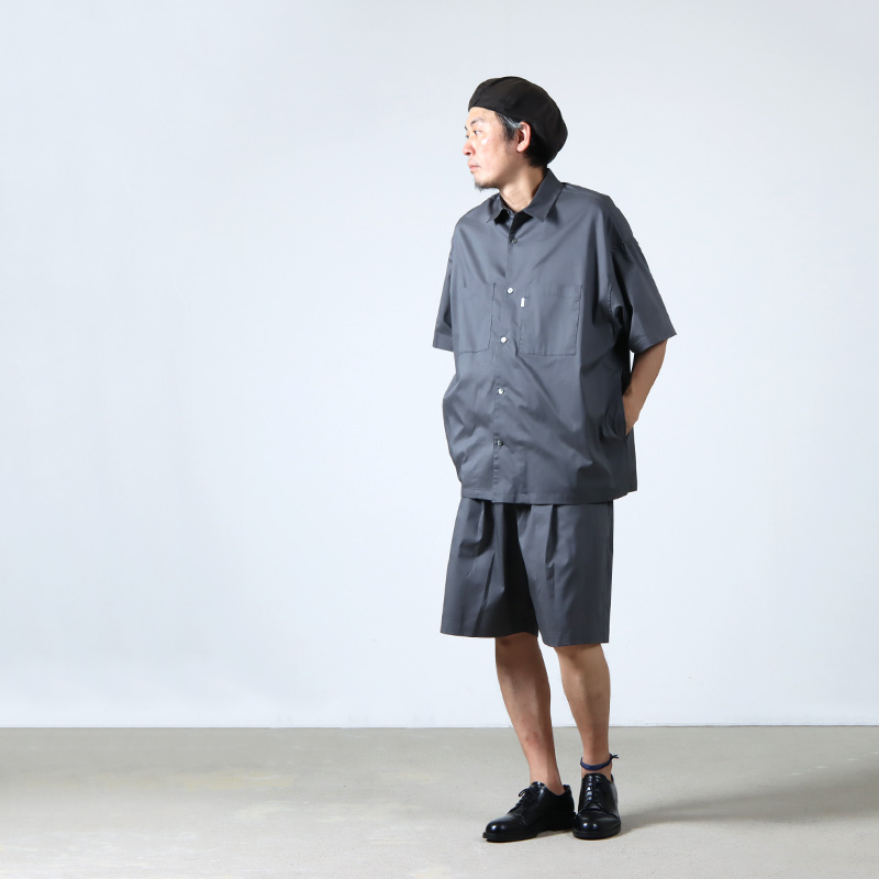 Graphpaper (グラフペーパー) Solotex Twill S/S Oversized Box Shirt 