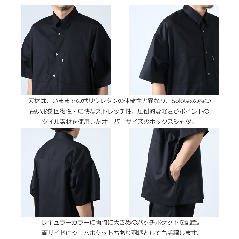 Graphpaper(եڡѡ) Solotex Twill S/S Oversized Box Shirt