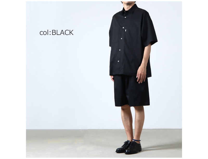 Graphpaper(եڡѡ) Solotex Twill S/S Oversized Box Shirt