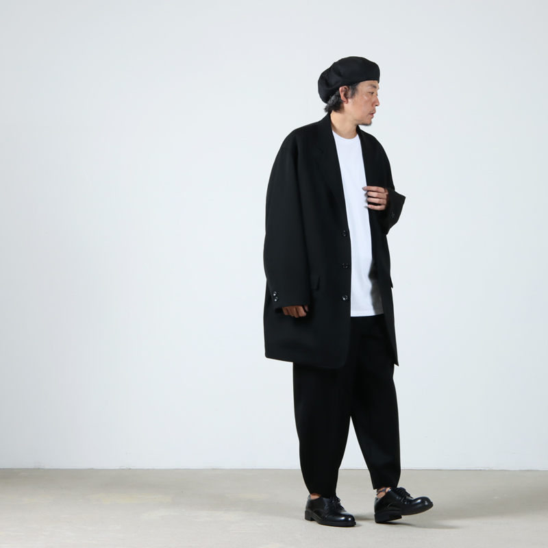 Graphpaper (グラフペーパー) Wool Doeskin Long Jacket / ウール 