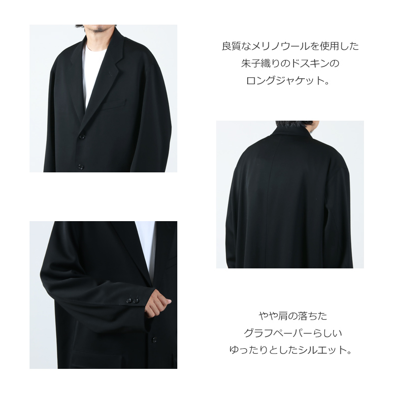 Graphpaper(եڡѡ) Wool Doeskin Long Jacket