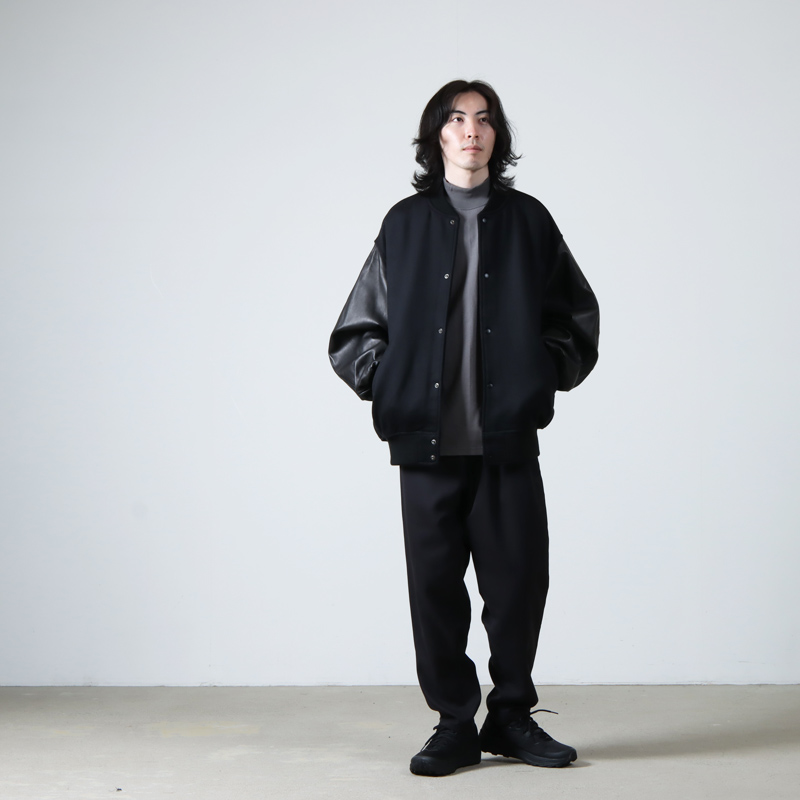 Graphpaper (グラフペーパー) Light Melton Stadium Jacket / ライト ...