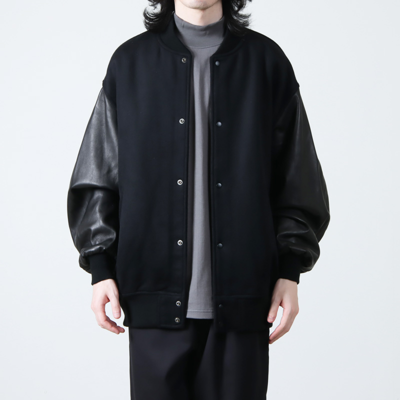 Graphpaper (グラフペーパー) Light Melton Stadium Jacket / ライト ...