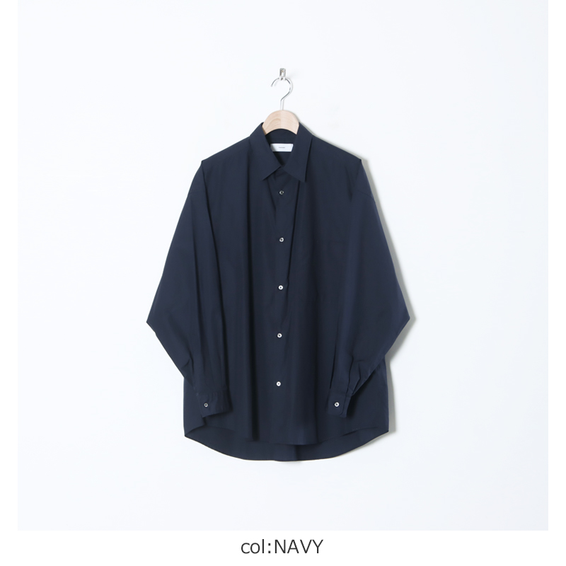 Graphpaper (グラフペーパー) Broad L/S Oversized Regular Collar ...