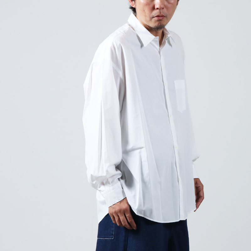 Graphpaper Broad Oversized L/S Regular Collar Shirt グラフペーパー