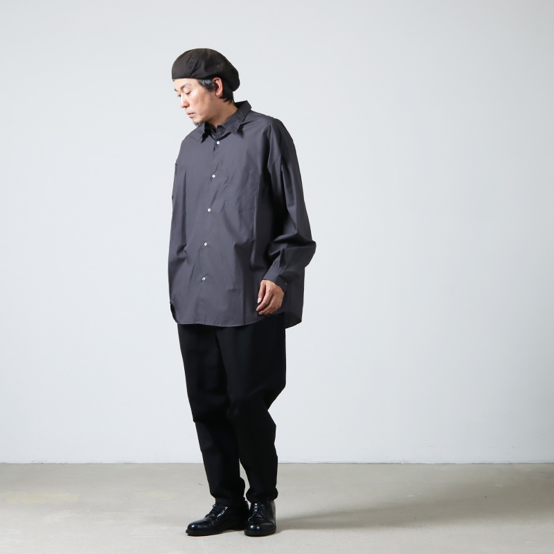 Graphpaper (グラフペーパー) Broad L/S Oversized Regular Collar Shirt /  ブロードロングスリーブオーバーサイズドレギュラーカラーシャツ