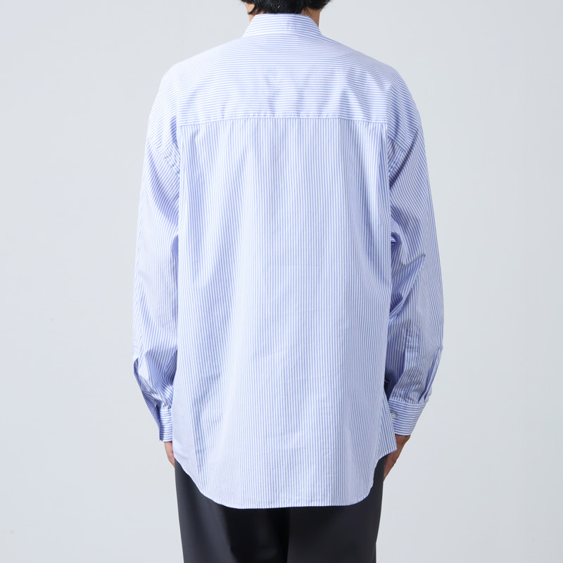 Graphpaper(եڡѡ) Broad L/S Oversized Regular Collar Shirt Stripe