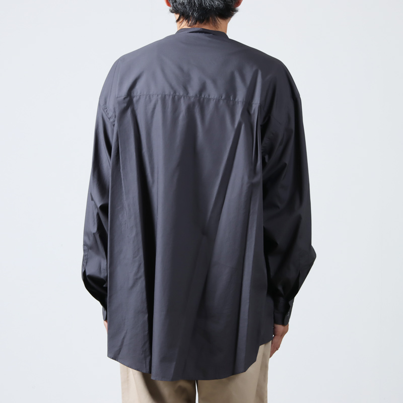 Graphpaper(եڡѡ) Broad L/S Oversized Band Collar Shirt