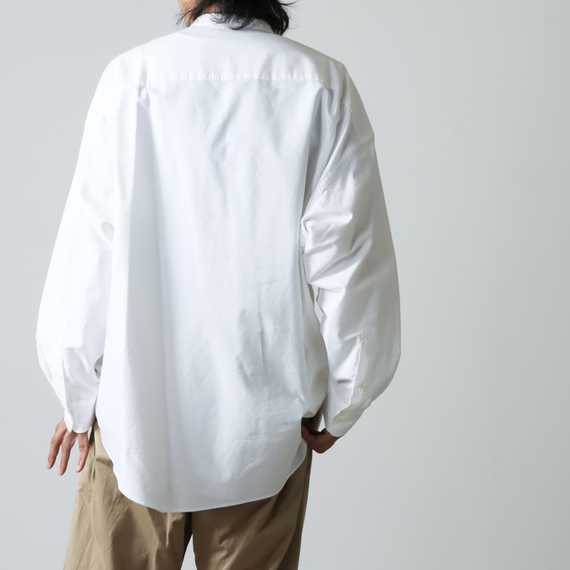 Graphpaper (グラフペーパー) Oxford Oversized Band Collar Shirt /  オックスフォードオーバーサイズドバンドカラーシャツ