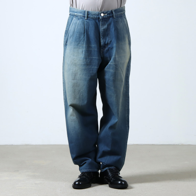 Graphpaper (グラフペーパー) Selvage Denim Two Tuck Tapered Pants ...