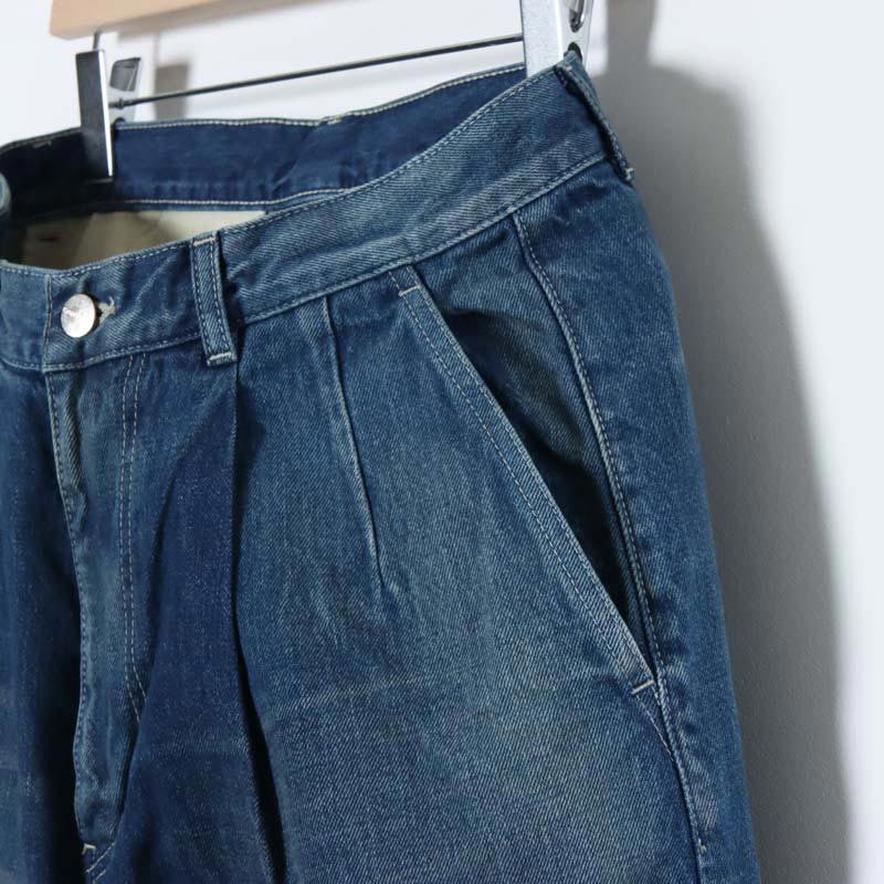 Graphpaper (グラフペーパー) Selvage Denim Two Tuck Tapered Pants