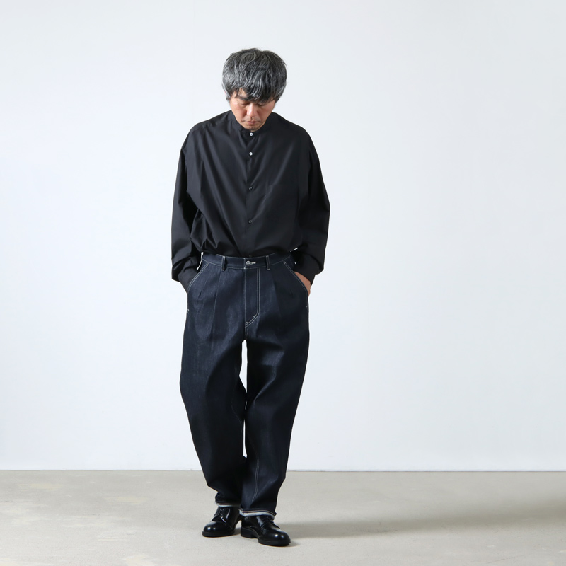 Graphpaper (グラフペーパー) Selvage Denim Two Tuck Tapered Pants