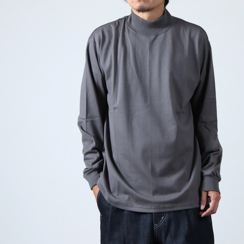 Graphpaper (グラフペーパー) L/S Mock Neck Tee / ロングスリーブ 