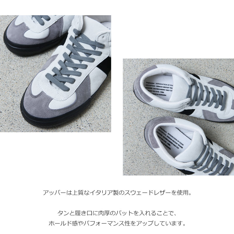 Graphpaper (グラフペーパー) REPRODUCTION OF FOUND For GP GERMAN MILITARY TRAINER/  MODIFIED. SKATEBOARDING HALF CUT