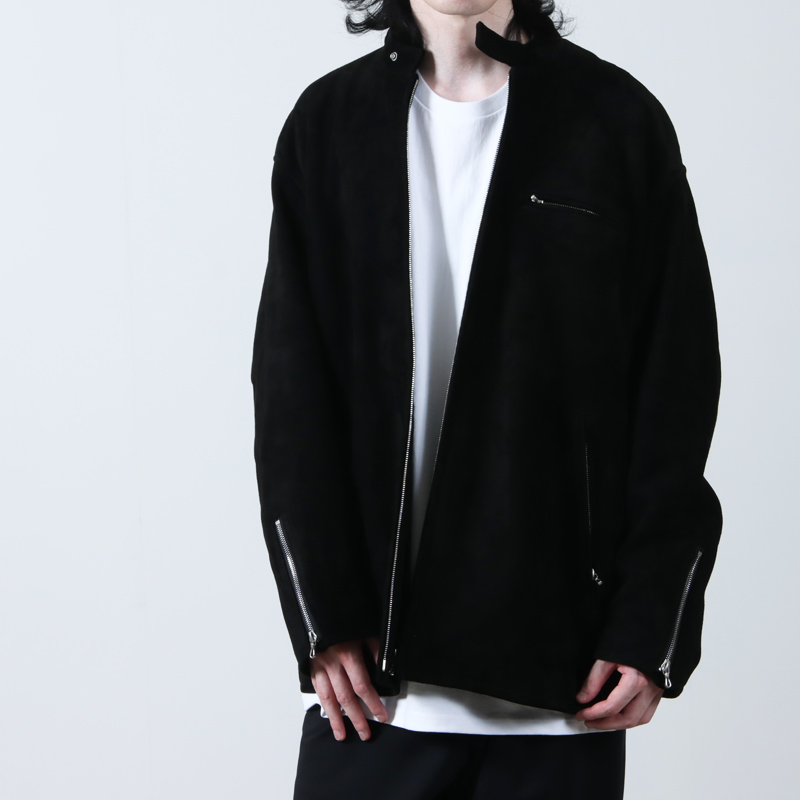 Graphpaper グラフペーパー 日本製 Gauze Oversized Jacket ガーゼオーバーサイズジャケット GU191-20041 2 D.GRAY 2B テーラード アウター【Graphpaper】