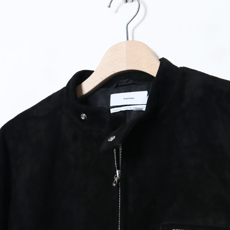 Graphpaper(եڡѡ) Goat Suede Single Riders Jacket