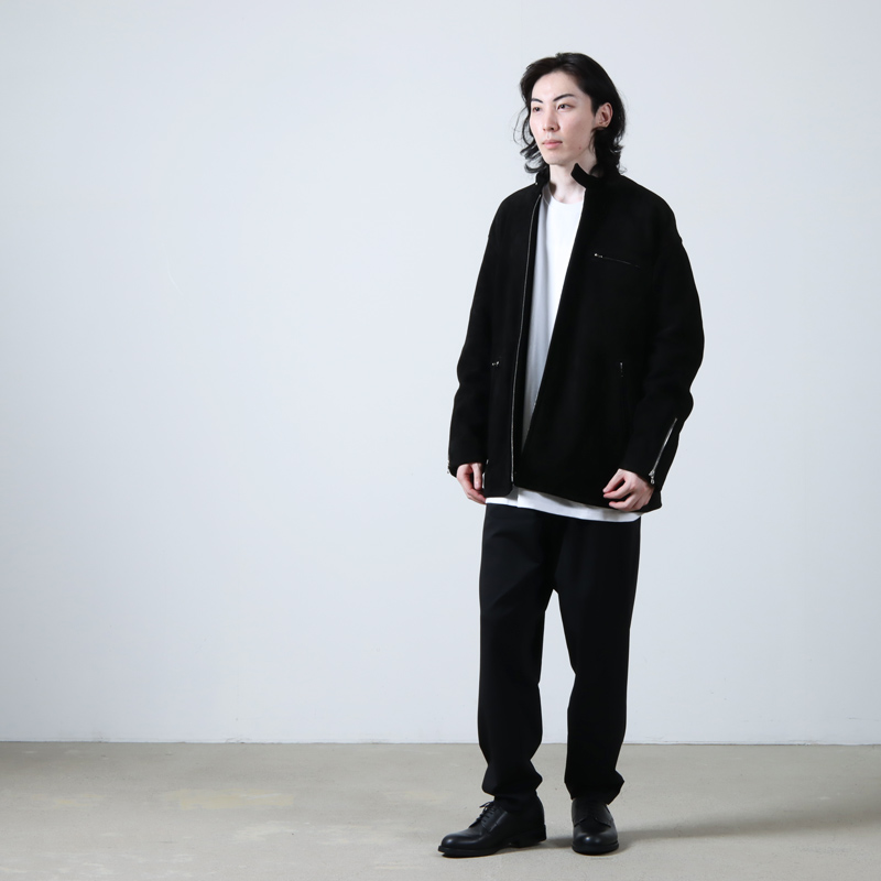 Graphpaper グラフペーパー 日本製 Gauze Oversized Jacket ガーゼオーバーサイズジャケット GU191-20041 2 D.GRAY 2B テーラード アウター【Graphpaper】