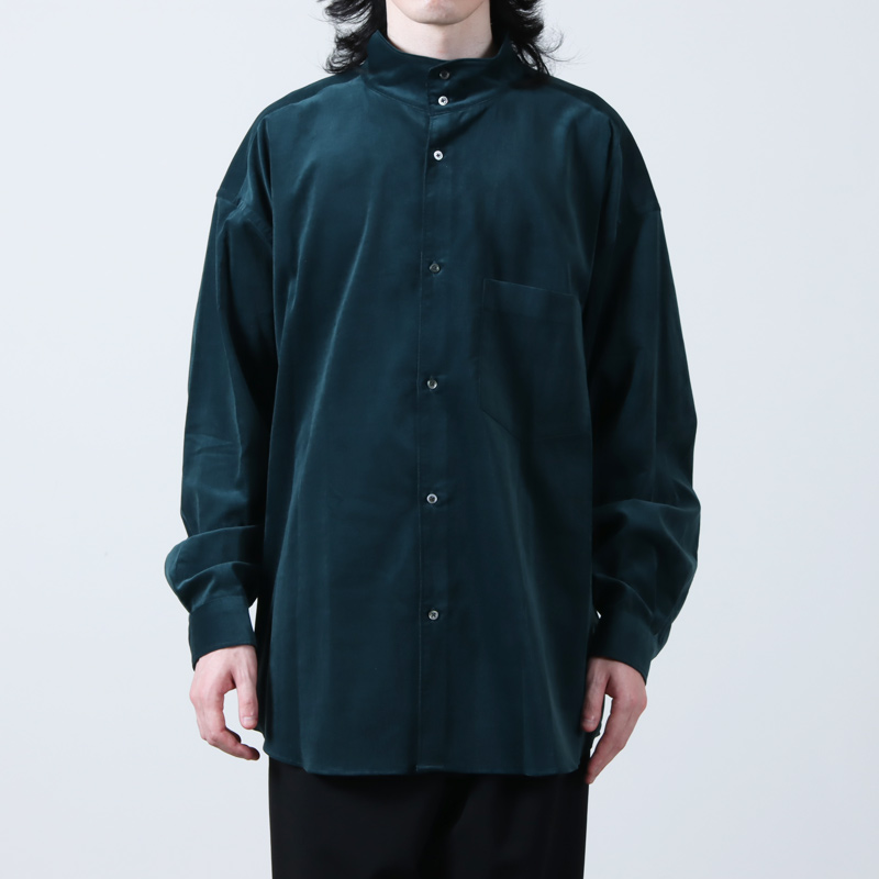 【新品、タグ付き】22AW グラフペーパー コーデュロイ　スタンドカラーシャツ