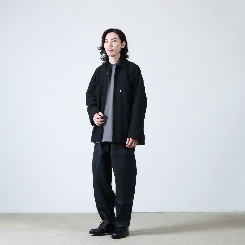 Graphpaper (グラフペーパー) Ripple Jersey L/S Oversized Box Shirt /  リップルジャージーL/Sオーバーサイズドボックスシャツ