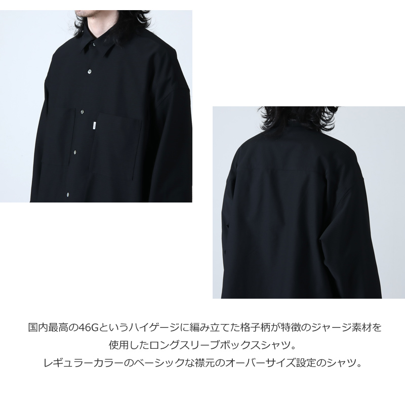 Graphpaper(եڡѡ) Ripple Jersey L/S Oversized Box Shirt