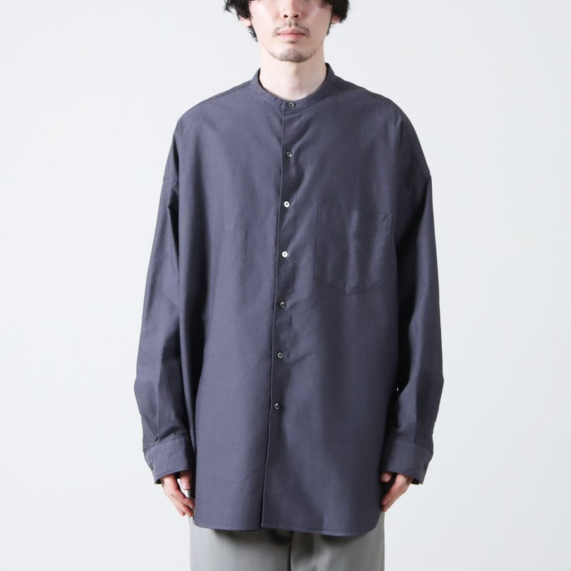Graphpaper (グラフペーパー) Oxford Oversized Band Collar Shirt 