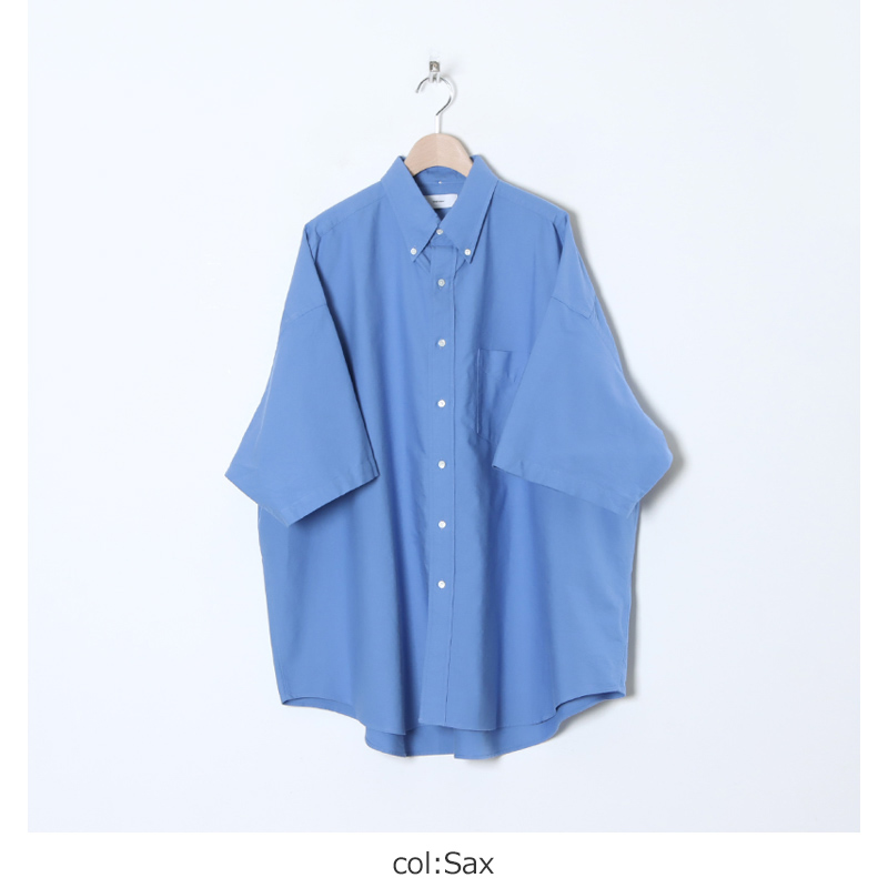Graphpaper (グラフペーパー) Oxford S/S Oversized B.D Shirt /  オックスフォードオーバーサイズドショートスリーブボタンダウンシャツ