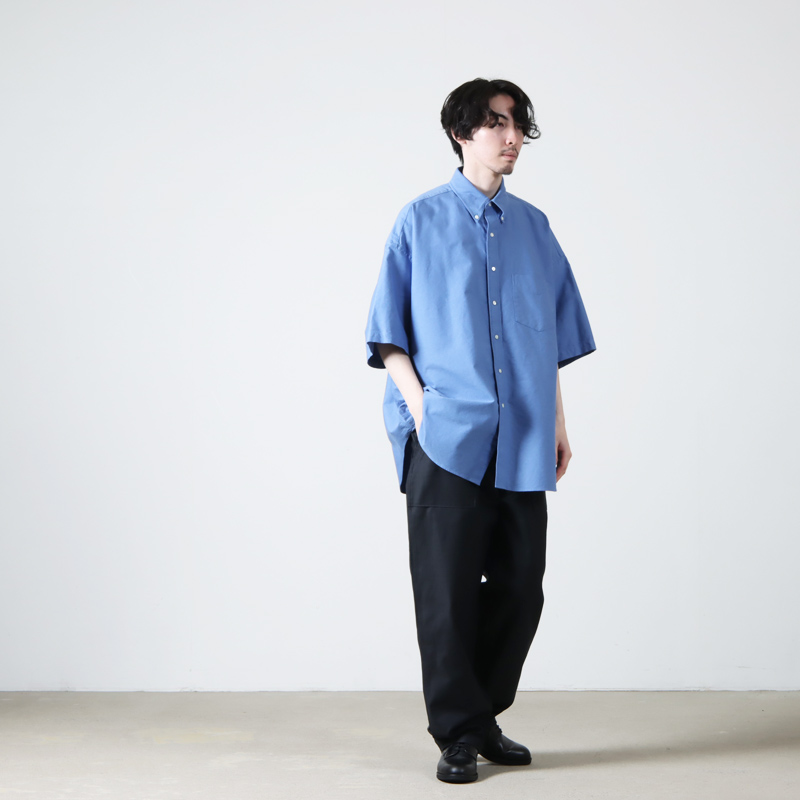 Graphpaper (グラフペーパー) Oxford S/S Oversized B.D Shirt /  オックスフォードオーバーサイズドショートスリーブボタンダウンシャツ