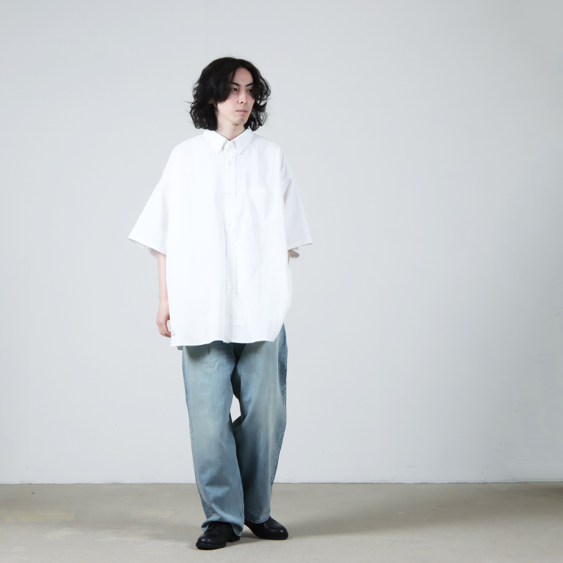 Graphpaper (グラフペーパー) Selvage Denim Two Tuck Pants LIGHT 