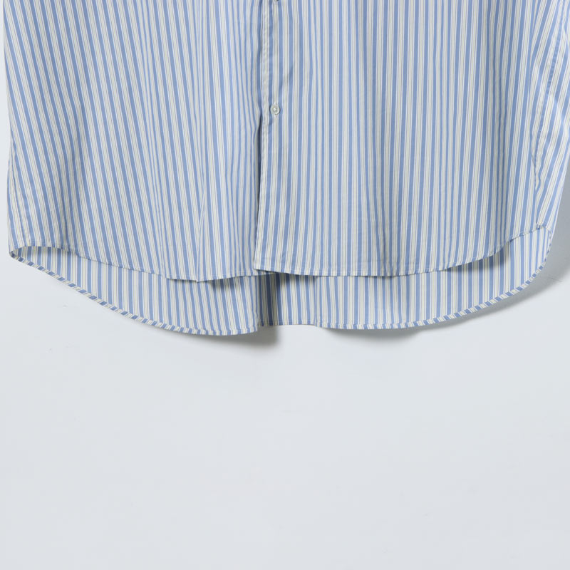 Graphpaper(եڡѡ) Broad L/S Oversized Regular Collar Shirt Stripe