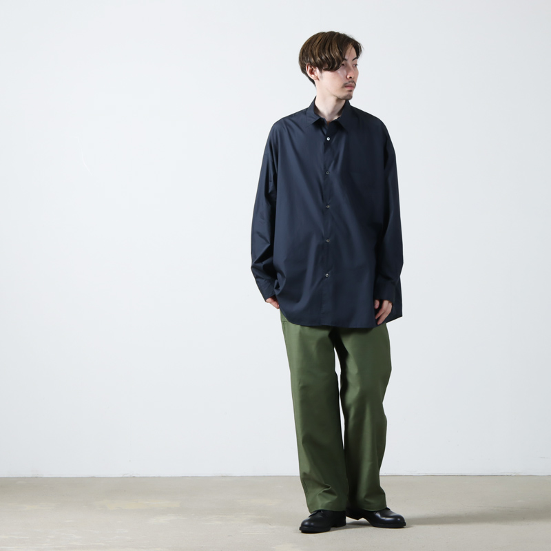 Graphpaper(եڡѡ) Broad L/S Oversized Regular Collar Shirt